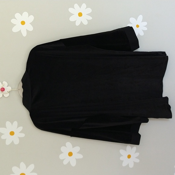 Ann Taylor Black Velvet Kimono - Picture 5 of 16